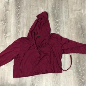 cropped long sleeve shirt